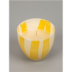 УЦЕНКА Свеча ароматическая в стеклянном подсвечнике, 85 г, синий муск