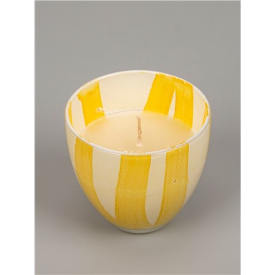 УЦЕНКА Свеча ароматическая в стеклянном подсвечнике, 85 г, синий муск