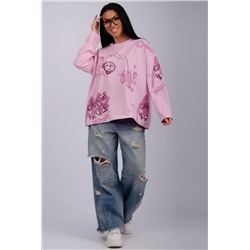 Лонгслив Свобода (Розовый)