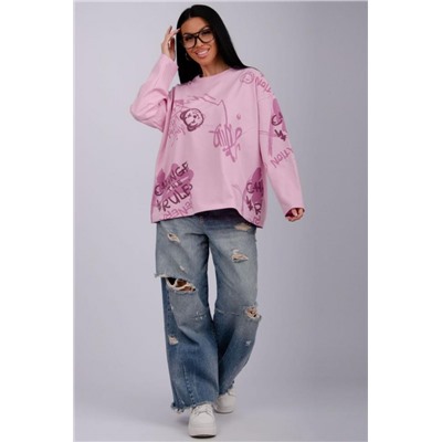 Лонгслив Свобода (Розовый)