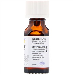 Aura Cacia, 100% чистое эфирное масло, грейпфрут, 0.5 жидких унций (15 мл)