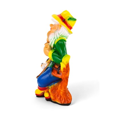 Садовая фигура из гипса «Гном - охотник», 30×40×70 см