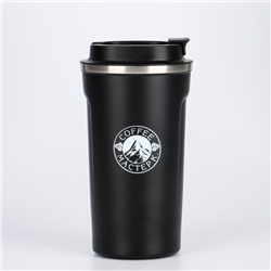Термокружка Мастер К Original Coffee, 500 мл, сохраняет тепло 10 ч, нержавеющая сталь, чёрная