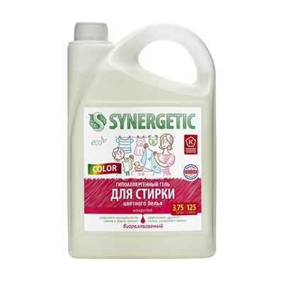 Гель для стирки Synergetic Color, 3.75 л