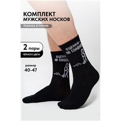 Носки мужские Оценки не главное (набор 2 пары)