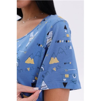 Ночная сорочка 221 (Синий)