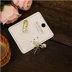 Серьги коллекция "Xuping" покрытие позолота, вставка: искусственный жемчуг, арт.004.030