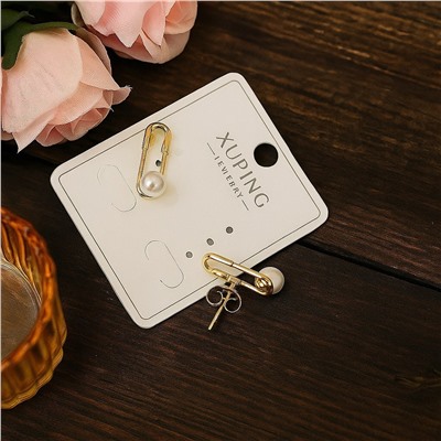 Серьги коллекция "Xuping" покрытие позолота, вставка: искусственный жемчуг, арт.004.030