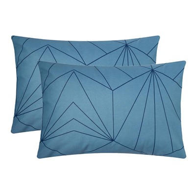 Комплект наволочек «Этель» Line art, 50×70 см, 2 шт., бязь, хлопок 100%