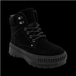 Ботинки из натуральной кожи на меху 88301-1 черные