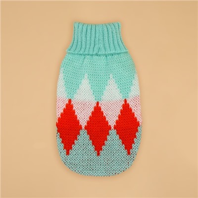 Свитер для животных «Весеннее настроение», размер S, ДС 23, ОШ 23, ОГ 26-45 см, зелёный