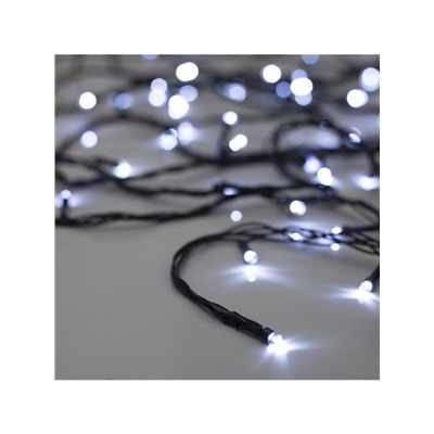 Гирлянда «Нить» 20 м, IP20, тёмная нить, 200 LED, свечение белое, 8 режимов, 220 В