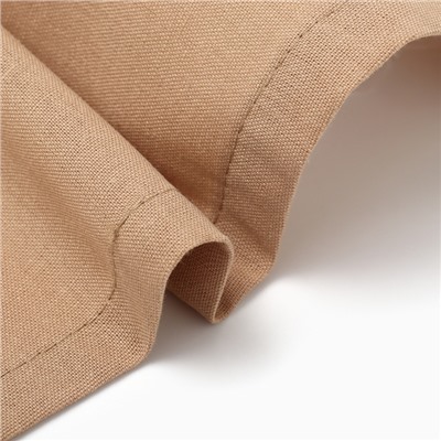 Дорожка на стол Этель ECO, бежевая, 40×136 см, 70% хлопок, 30% лён, 190 г/м²