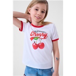 Фуфайка трикотажная для девочек (футболка) PLAYTODAY, 1242977