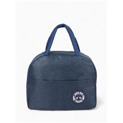 Термосумка на молнии, объём 6 л, цвет синий