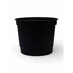 Кашпо для цветов «Стрип», 30 л, d=39 см, h=37 см, пластиковое, со вставкой, белое