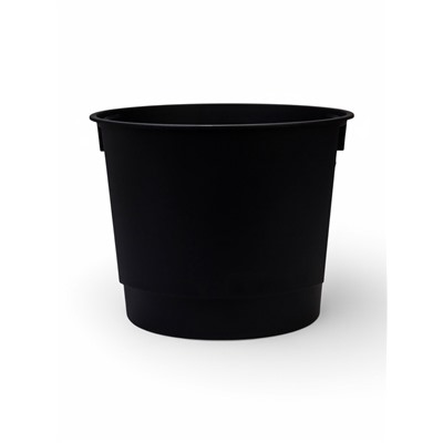 Кашпо для цветов «Стрип», 30 л, d=39 см, h=37 см, пластиковое, со вставкой, белое