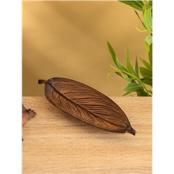 Подставка под благовония «Лист», 23×8×2 см, алюминий, оранжевый