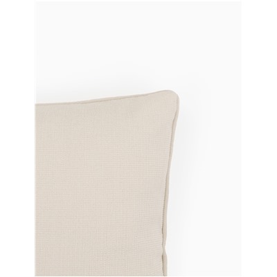 Наволочка декоративная SL Home Organic, 45×45 см, белая