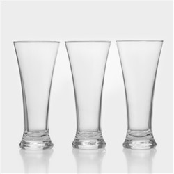 Пивные стаканы Paşabahçe Pub, 320 мл, набор 3 шт., стекло, прозрачные