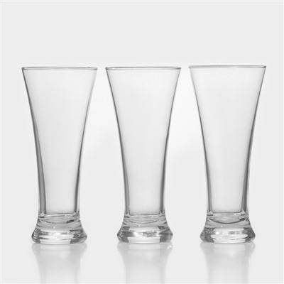 Пивные стаканы Paşabahçe Pub, 320 мл, набор 3 шт., стекло, прозрачные