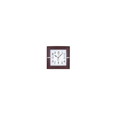 Часы настенные 250x250x40мм, пластик, квадрат