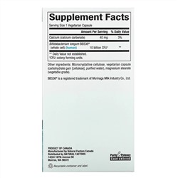 Natural Factors, Travel Biotic, BB536, 10 млрд жизнеспособных клеток, 60 растительных капсул