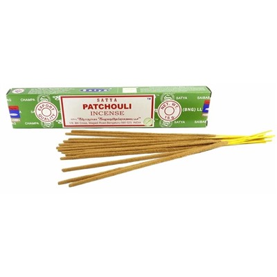 SATYA Бангалор Ароматические палочки Patchouli 15 г х 12 уп.