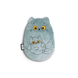 Мягкая игрушка - грелка «Кошка с котёнком», с вишнёвыми косточками, 17 см