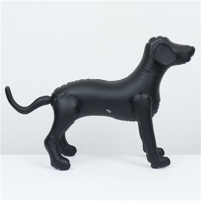 Манекен собаки, надувной, 80×56×25 см, чёрный
