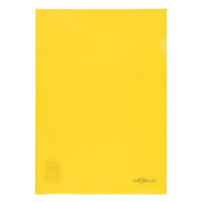 Папка-уголок (плотная) 180мкр желтая PU7018Y inФОРМАТ