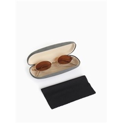 Футляр для очков на хлопушке, в клетку, размер 16×6×3 см, серый