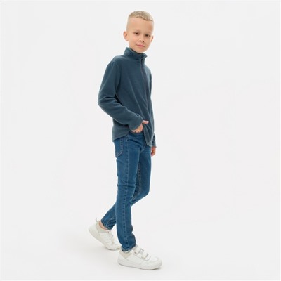 Джемпер флисовый детский MINAKU, тёмно-серый, размер 98 см