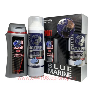 Festiva Подарочный набор Blue Marine Шампунь 250 мл + Пена для бритья 200мл 072