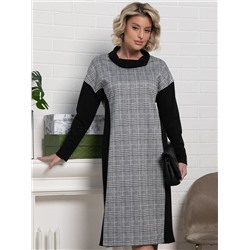 Платье Жанетта (черно-серое) П15128-18М
