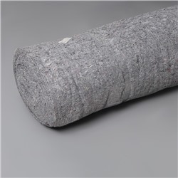 Полотно нетканое, 2.5 мм, ширина 150 см, 50 м.п., плотность 180 г/м², серое