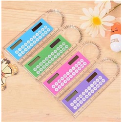 Калькулятор - линейка с лупой, 10см