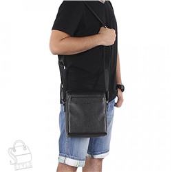 Сумка мужская кожаная 66309H black Heanbag