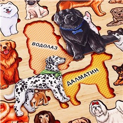 Рамка - вкладыши «Породы собак», 22 детали