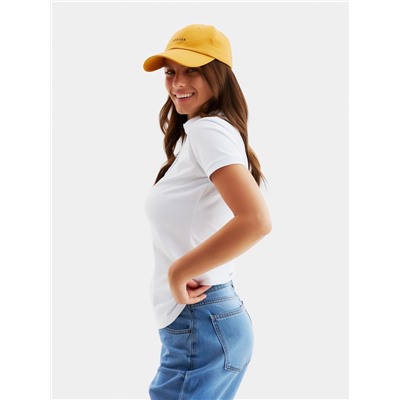 Футболка поло женская MINAKU: Basic line, белая, размер 42