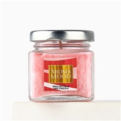 Свеча ароматическая Aroma mood аромасвеча, аромат груша и фрезия, 5.3×5.8 см