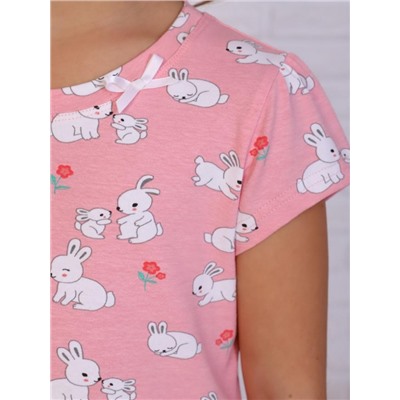 Платье Белый хвостик (Розовый)