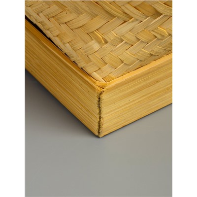 УЦЕНКА Корзина плетёная, из бамбука 30×30×40 см