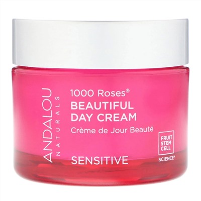 Andalou Naturals, Дневной крем для чувствительной кожи,  1000 роз,  1.7 унций (50 мл)