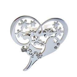 Брошь из стали