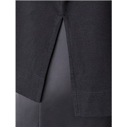 Футболка оверсайз с принтом пайетками из премиального хлопка с эластаном