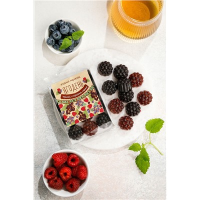 Мармелад Ягодень Ассорти / черника, смородина, малина / подложка / 165 г / ТМ Сибирский кедр