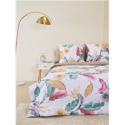 Комплект постельного белья из сатина с одеялом - Листья тропиков