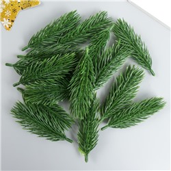 Декор "Ветки ели" набор 15 шт, размер 1 шт 10 см