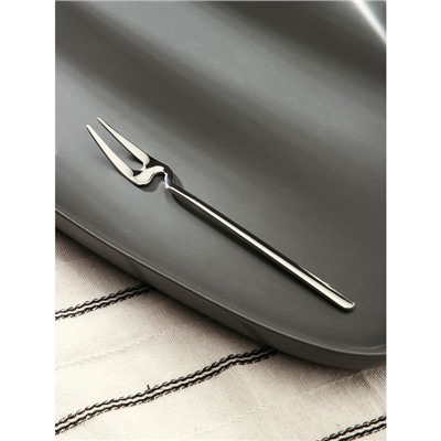 Вилка десертная из нержавеющей стали Magistro Wave, длина 14.7 см, цвет серебряный